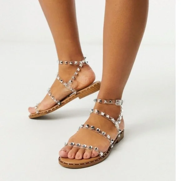 STEVE MADDEN Travel Rock Stud Gladiator Sandals - Picture 4 of 9